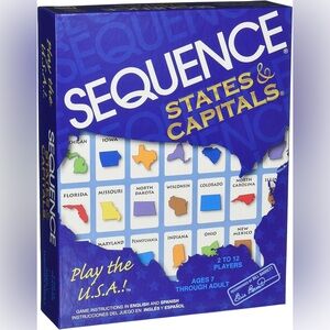 Sequence States and Capitals Board Game